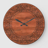 Celtic Wood Große Wanduhr (Vorderseite)