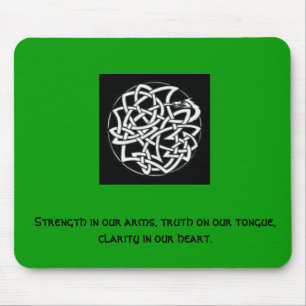 Celticknot.dragon, Stärke in unseren Armen, Mousepad