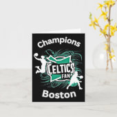 Celtics Basketball Tri-Mischung Karte (Gelbe Blume)