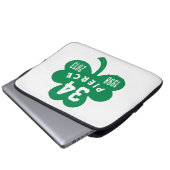 Celtics - Pierce 34 Remüde Number Clover (grün) Laptopschutzhülle (Vorne Knopf)