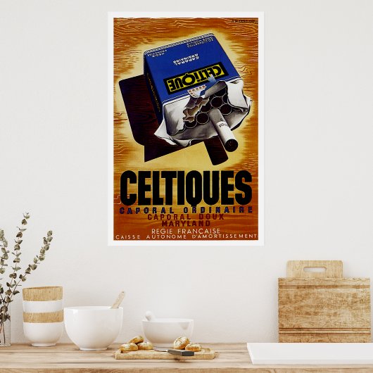 Celtiques Cigarettes Poster (Küche)