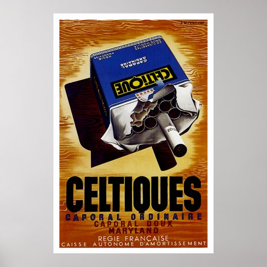 Celtiques Cigarettes Poster (Vorne)