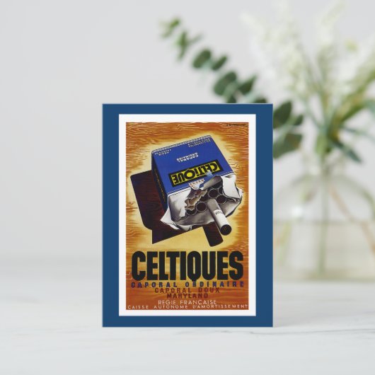 Celtiques Cigarettes Postkarte (Stehend Vorderseite)