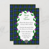 Celtische Hochzeit von Colquhoun Einladung (Vorne/Hinten)