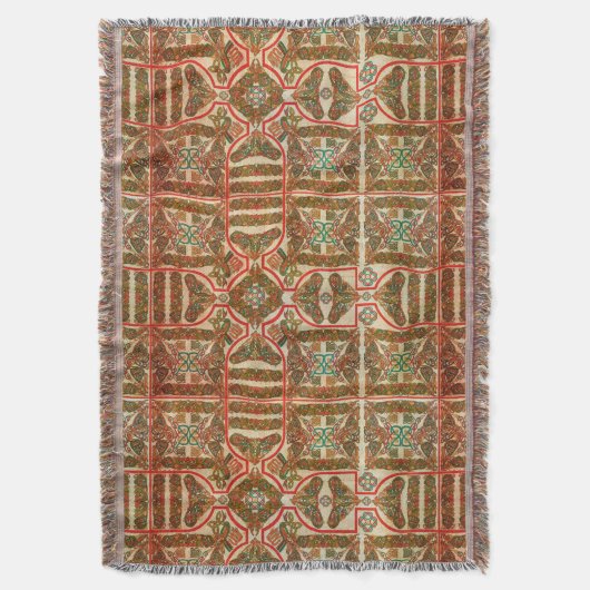 Celtische Symbole Knüpfarbeit Decke (Vorderseite Vertikal)