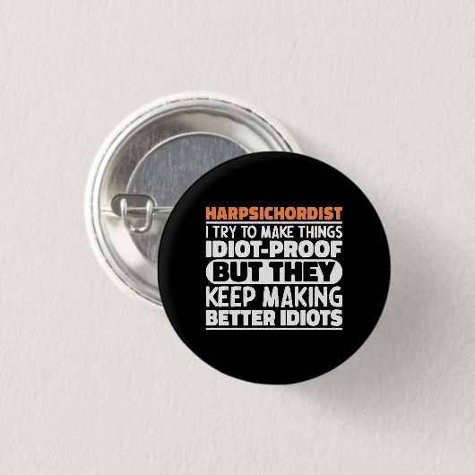 Cembaldist Ich versuche Dinge zu machen Lustige Sp Button (Vorne & Hinten)