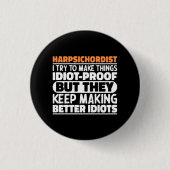 Cembaldist Ich versuche Dinge zu machen Lustige Sp Button (Vorderseite)