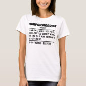 Cembaldist Noun Definition Musiker Minimalistisch T-Shirt (Vorderseite)