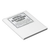 Cemballizenz Notizblock (angewinkelt)