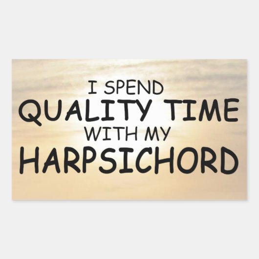 Cembalo-Cembalo Rechteckiger Aufkleber (Vorderseite)