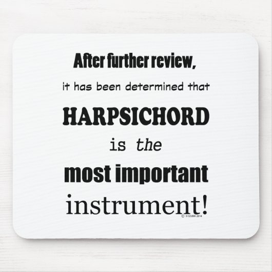 Cembalo, das wichtigste Instrument Mousepad (Vorne)