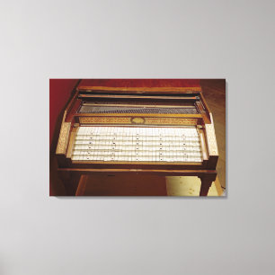 Cembalo, durch Johann Jakob Konnicke, 1796 Leinwanddruck