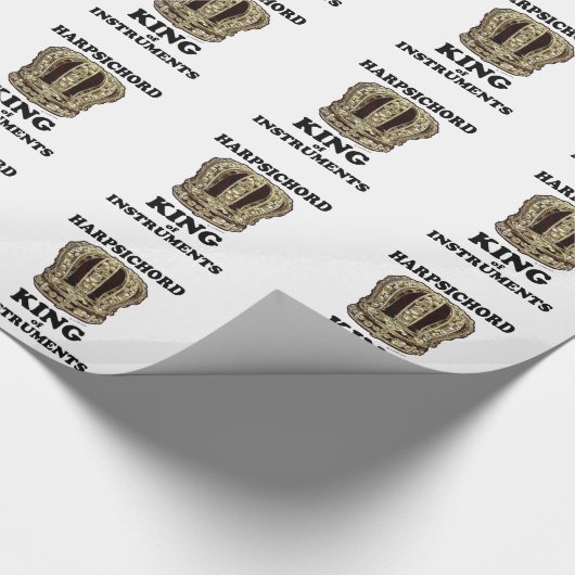 Cembalo King of Instruments Geschenkpapier (Ecke)