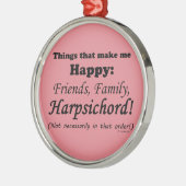 Cembalo macht mich glücklich ornament aus metall (Links)