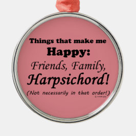 Cembalo macht mich glücklich ornament aus metall