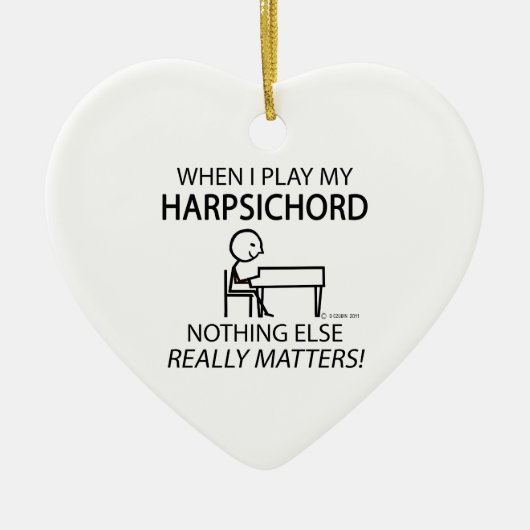 Cembalo Nichts Wichtiges Keramik Ornament (Vorne)