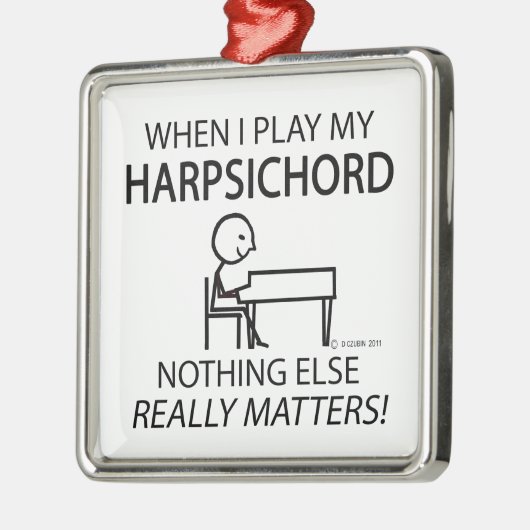Cembalo Nichts Wichtiges Silbernes Ornament (Links)