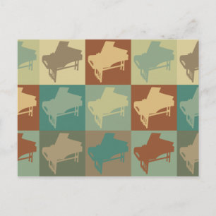 Cembalo Pop Art Postkarte