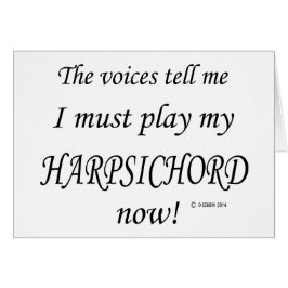 Cembalo-Stimmen sagen, muss spielen