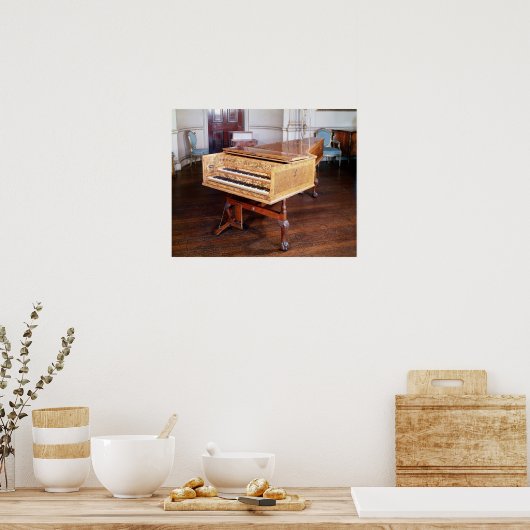Cembalo, von Jacob Kirckman, Englisch, 1766 Poster (Küche)