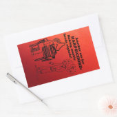 Cembalo Zombie Explode Rechtecksticker Rechteckiger Aufkleber (Umschlag)