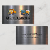 Cement and Dump Truck | Construction Vehicles Visitenkarte (Vorne/Hinten)