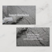 Cement Distributors Mixer Construction Worker Visitenkarte (Vorne/Hinten)