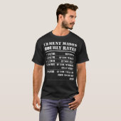 Cement Mason Stundensatz Funny Concrete Worker Lab T-Shirt (Vorne ganz)
