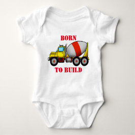 Cement Mixer Baby Jersey Bodysuit Baby Strampler