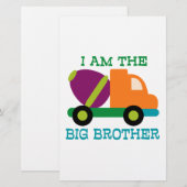 Cement Mixer Big Brother Briefpapier (Vorne/Hinten)