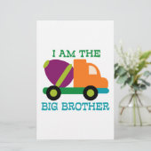 Cement Mixer Big Brother Briefpapier (Stehend Vorderseite)