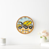 Cement Mixer Truck Runde Wanduhr (Zuhause)