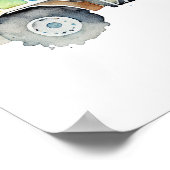 Cement Mixer Wall Art Poster (Ecke)