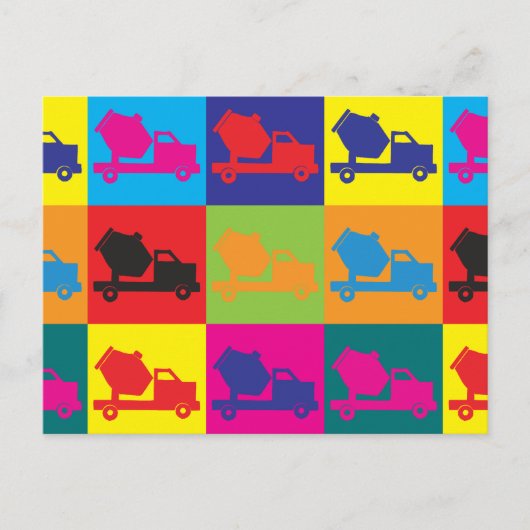 Cement Pop Art Postkarte (Vorderseite)