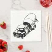 Cement Truck Paper Napkins Serviette (Beispiel)
