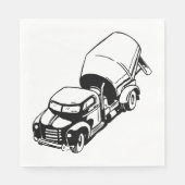 Cement Truck Paper Napkins Serviette (Vorderseite)