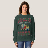 Cement Truck Ugly Christmas Sweater Sweatshirt (Vorne ganz)