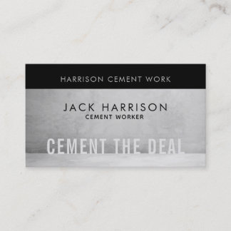 Cement-Visitenkarten Visitenkarte