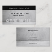 Cement-Visitenkarten Visitenkarte (Vorne/Hinten)