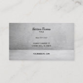 Cement-Visitenkarten Visitenkarte (Rückseite)