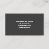 Cement Wall Demolition Works Business Card Visitenkarte (Rückseite)