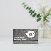Cement Wall Demolition Works Business Card Visitenkarte (Stehend Vorderseite)