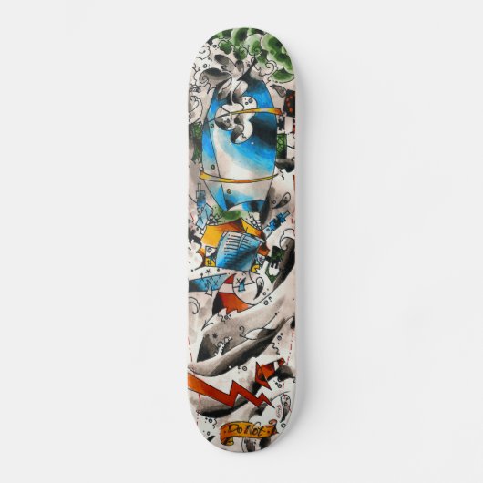 cementboard_oldschool skateboard (Vorderseite)