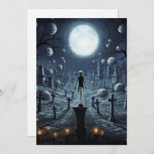 Cemetary Halloween Card Feiertagskarte (Vorne/Hinten)