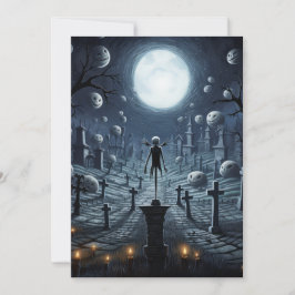 Cemetary Halloween Card Feiertagskarte
