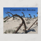 Cemitério das Âncoras,Praia do Barril,portugal Postkarte (Vorderseite)