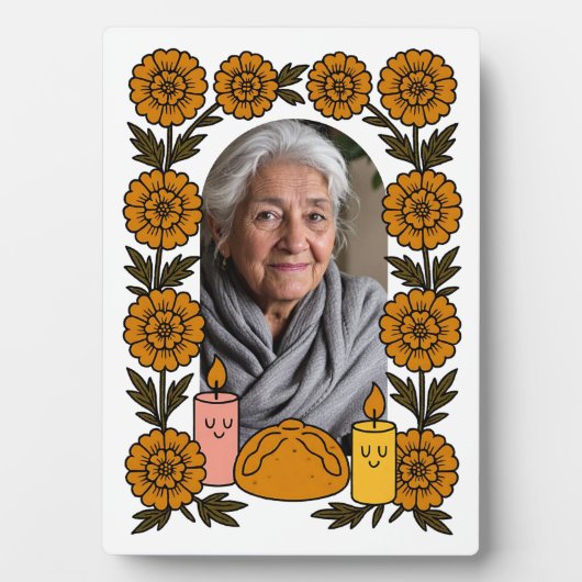 Cempasúchil Ofrenda Altar Día de Muertos Fotoplatte (Vorderseite)