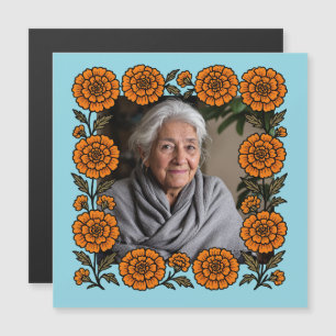 Cempasúchil Ofrenda Altar Día de Muertos Magnetkarte