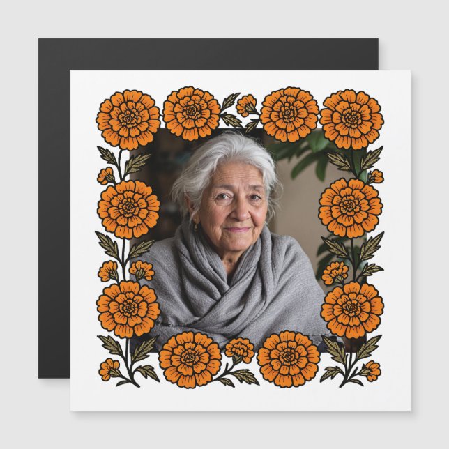 Cempasúchil Ofrenda Altar Día de Muertos Magnetkarte (Vorne/Hinten)