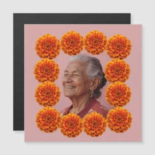 Cempasúchil Ofrenda Altar Foto Personalizada Magnetkarte